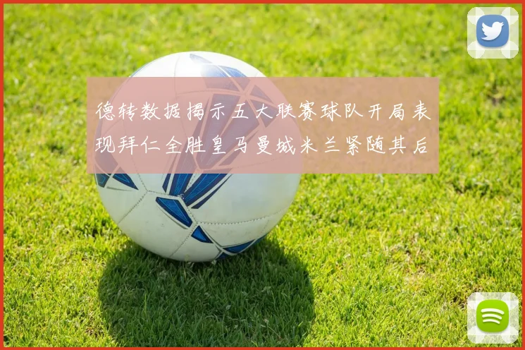 德转数据揭示五大联赛球队开局表现拜仁全胜皇马曼城米兰紧随其后
